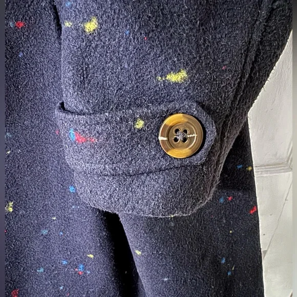 Modcloth Speckled Swing Coat with Toggles, size 1x - Picture 6 of 7